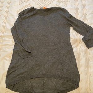 360 Sweater hi-lo gray